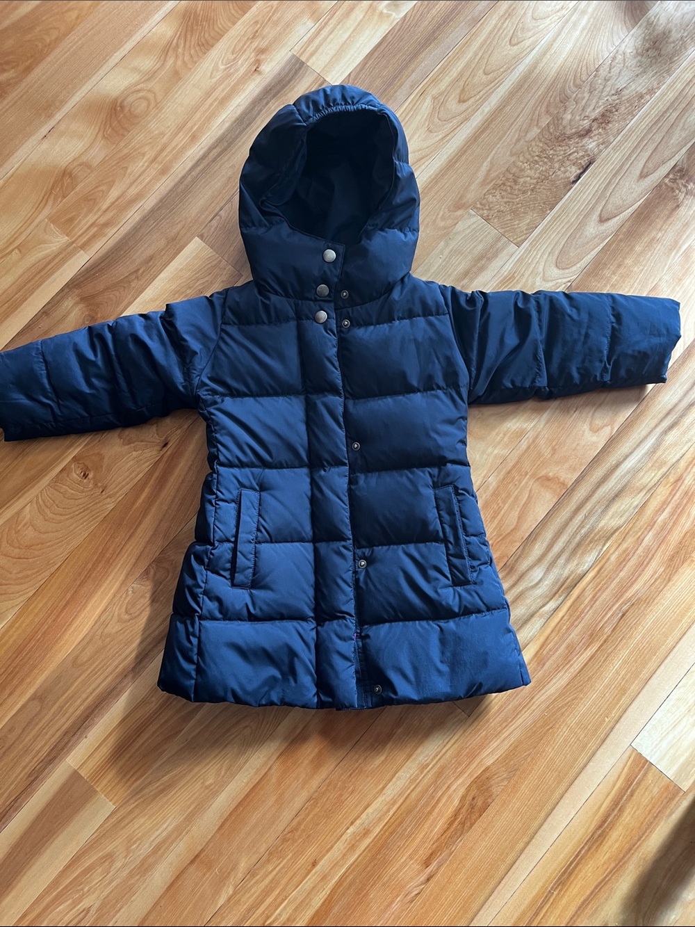 Crewcuts Blue Hooded Down Puffer Jacket